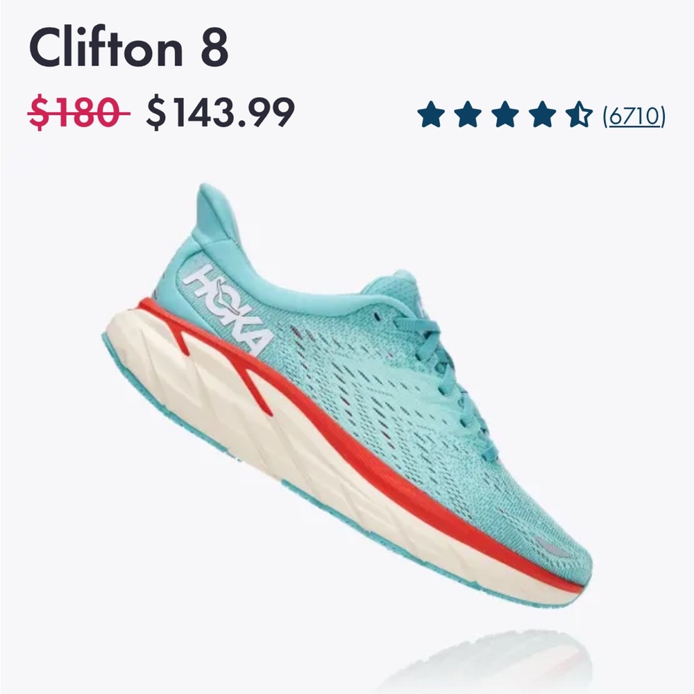 Try out Hoka Clifton 8 Sneakers -  As Is